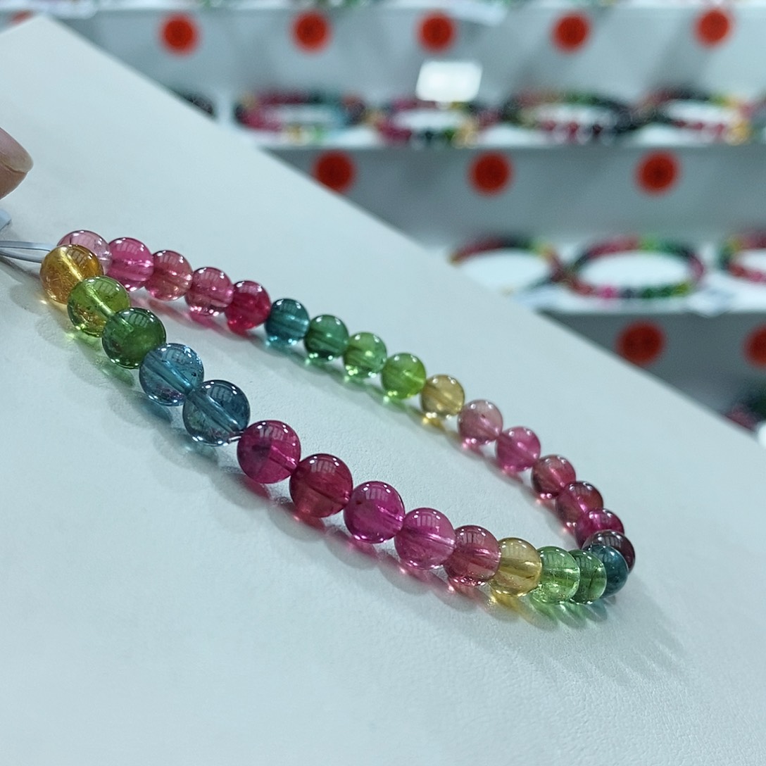 碧玺手链未镶嵌多样性发一条