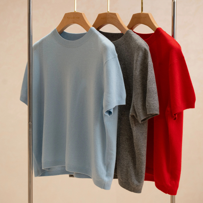 等了几年终于要四皇冠了 福利品来一个 头道绒自纺纱羊绒短袖