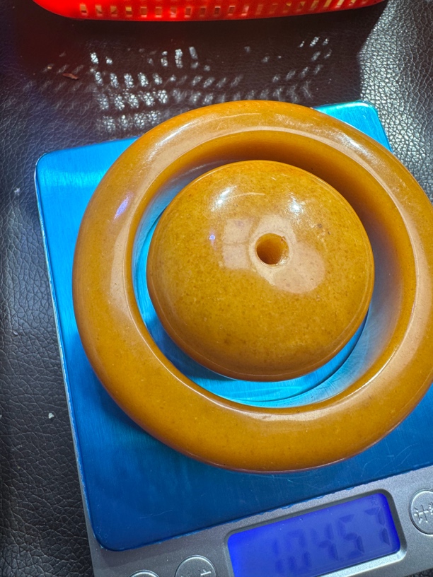 俄料鸡油黄手镯一套