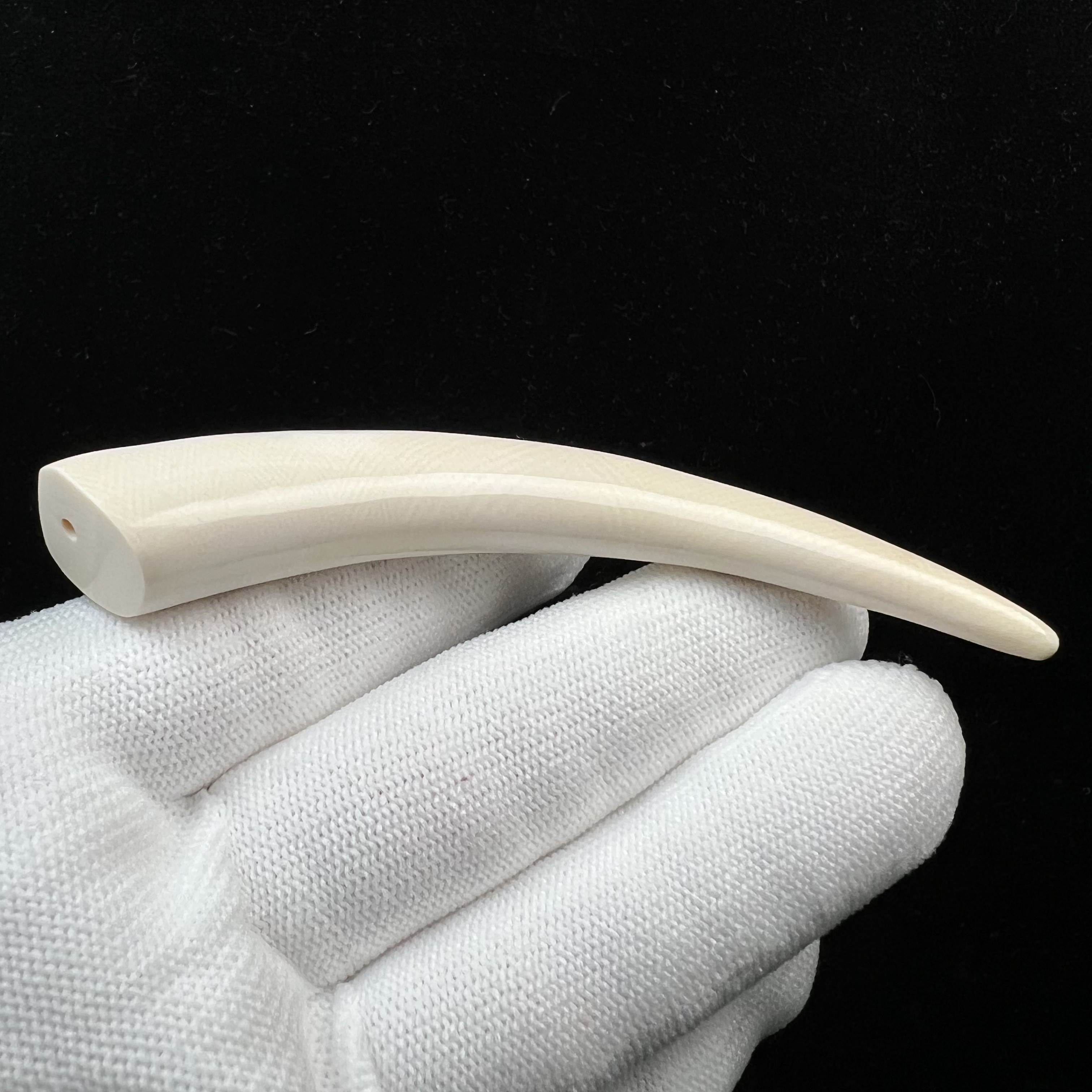 D4539天然猛犸牙 牙尖 95.5mm支持鉴定 假一罚四