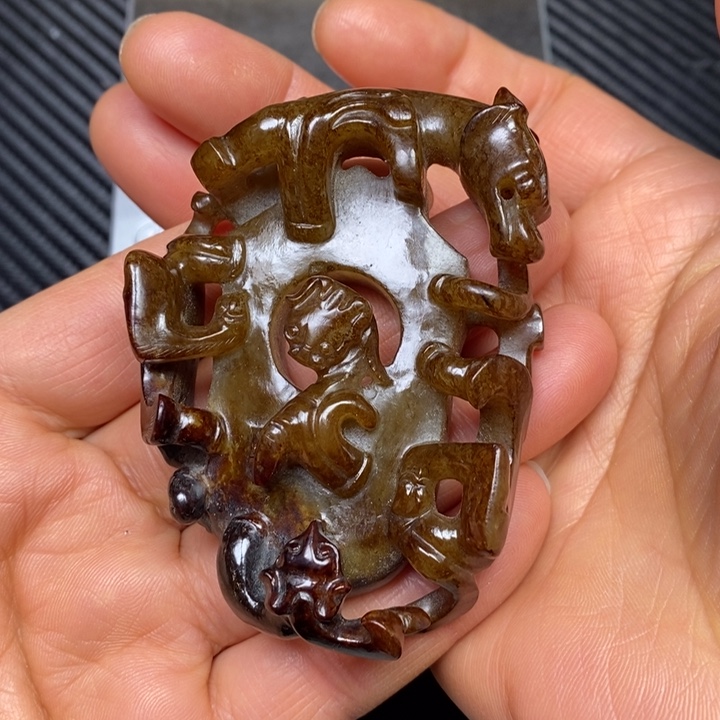 和田玉挂件未镶嵌德*