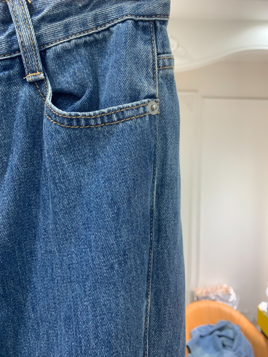 【富贵】  女士时尚休闲宽松百搭牛仔裤  临时