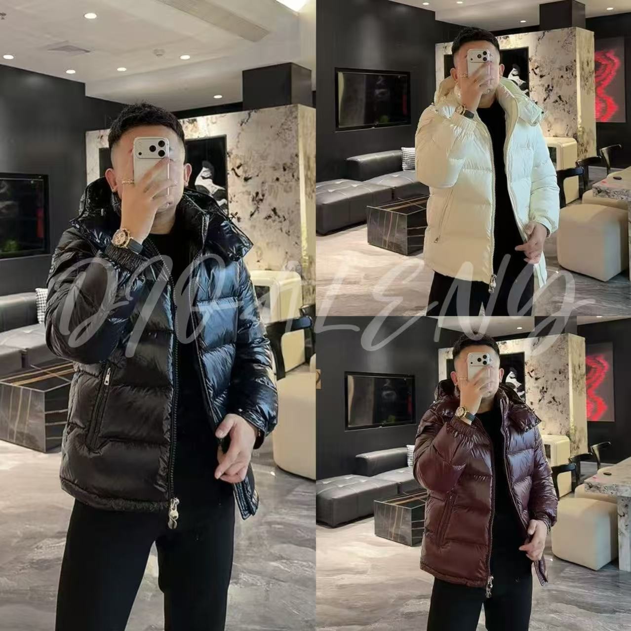 【蒂奥莱尼】202冬季高克重经典款新国标(90)白鸭绒连帽羽绒服