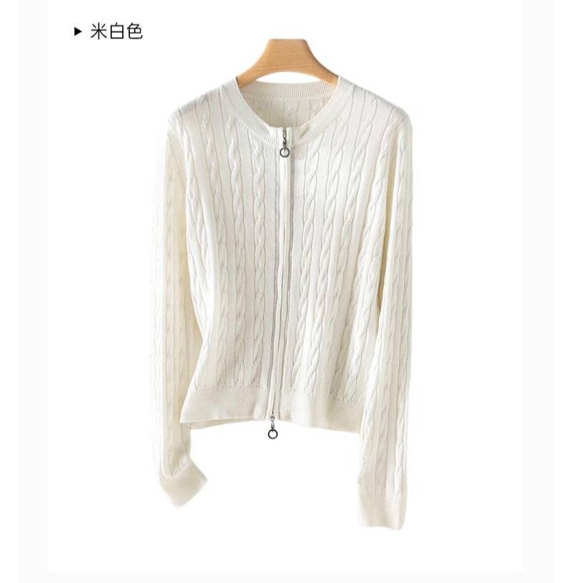 小个子高端女装秋冬百搭纯色圆领针织毛衣~2468