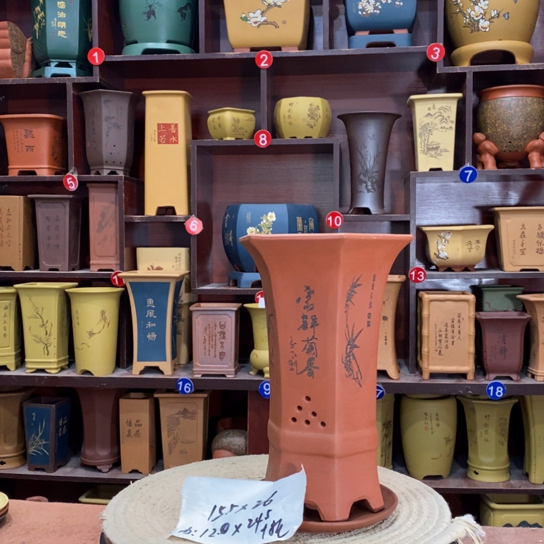 紫砂艺术紫砂花盆