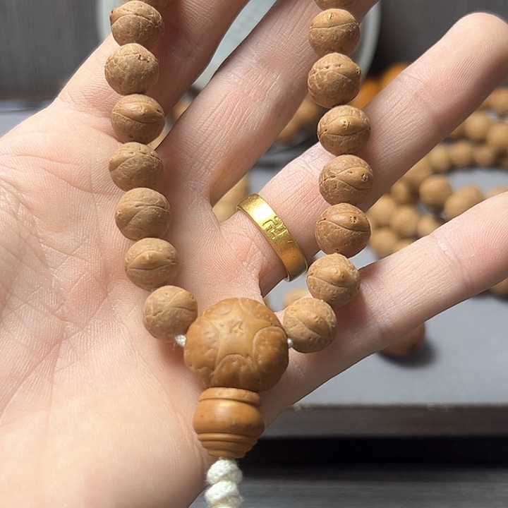 凤眼菩提手串雷*青9.5mm精品