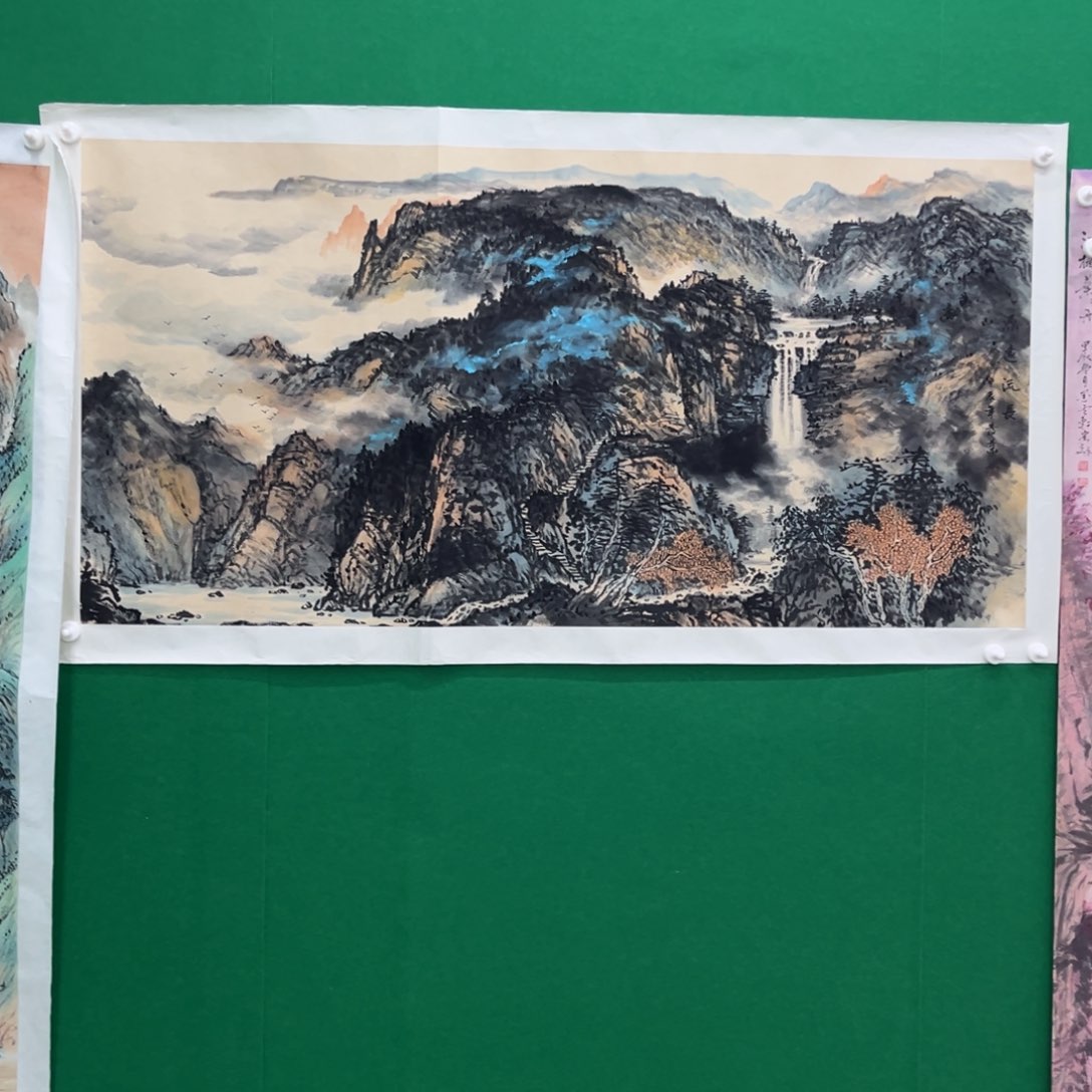 国画水**青绘画艺术作品展