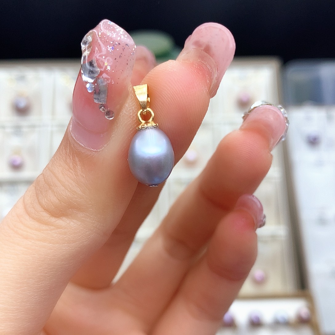 淡水珍珠吊坠(不含链)合金