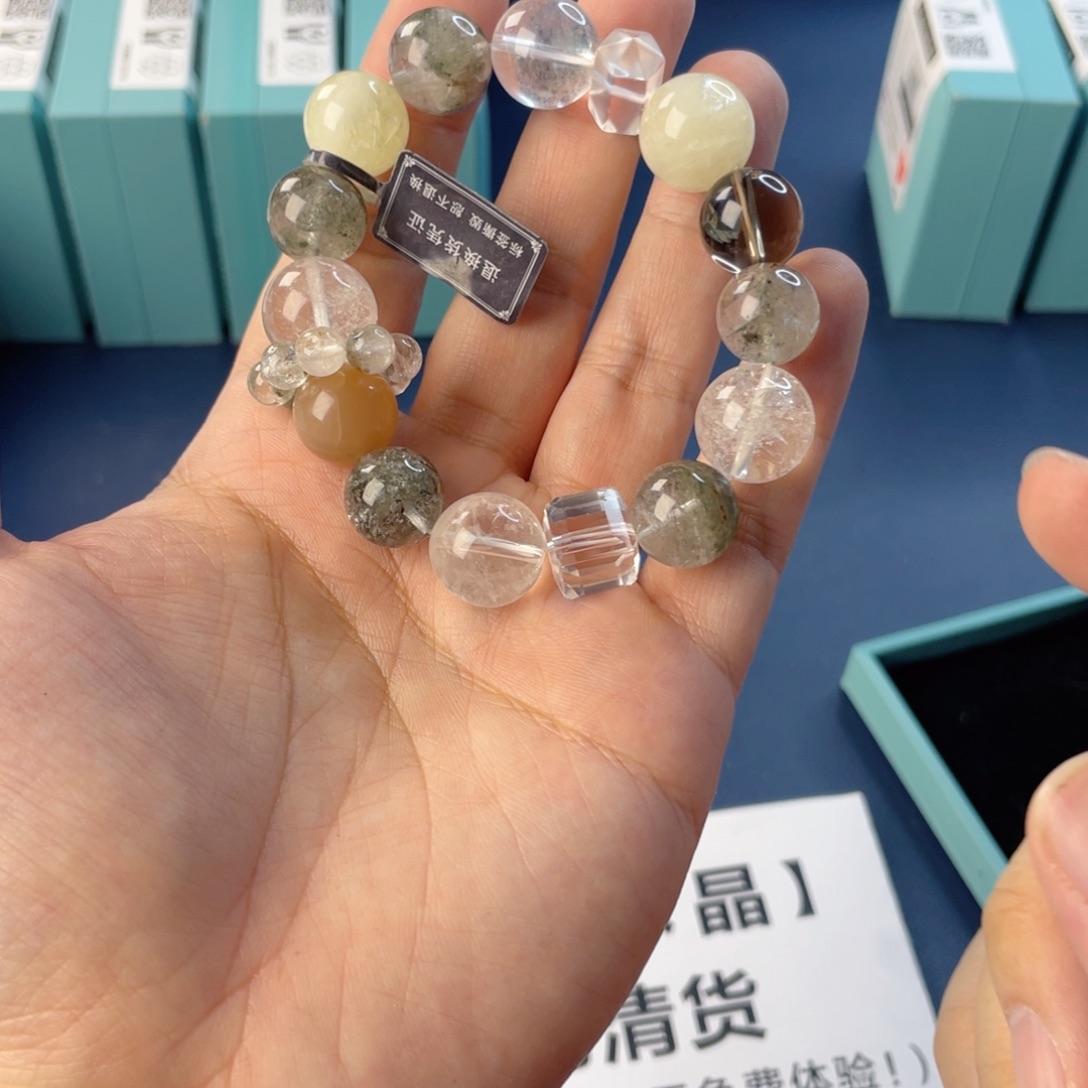 银S925镶嵌水晶手链