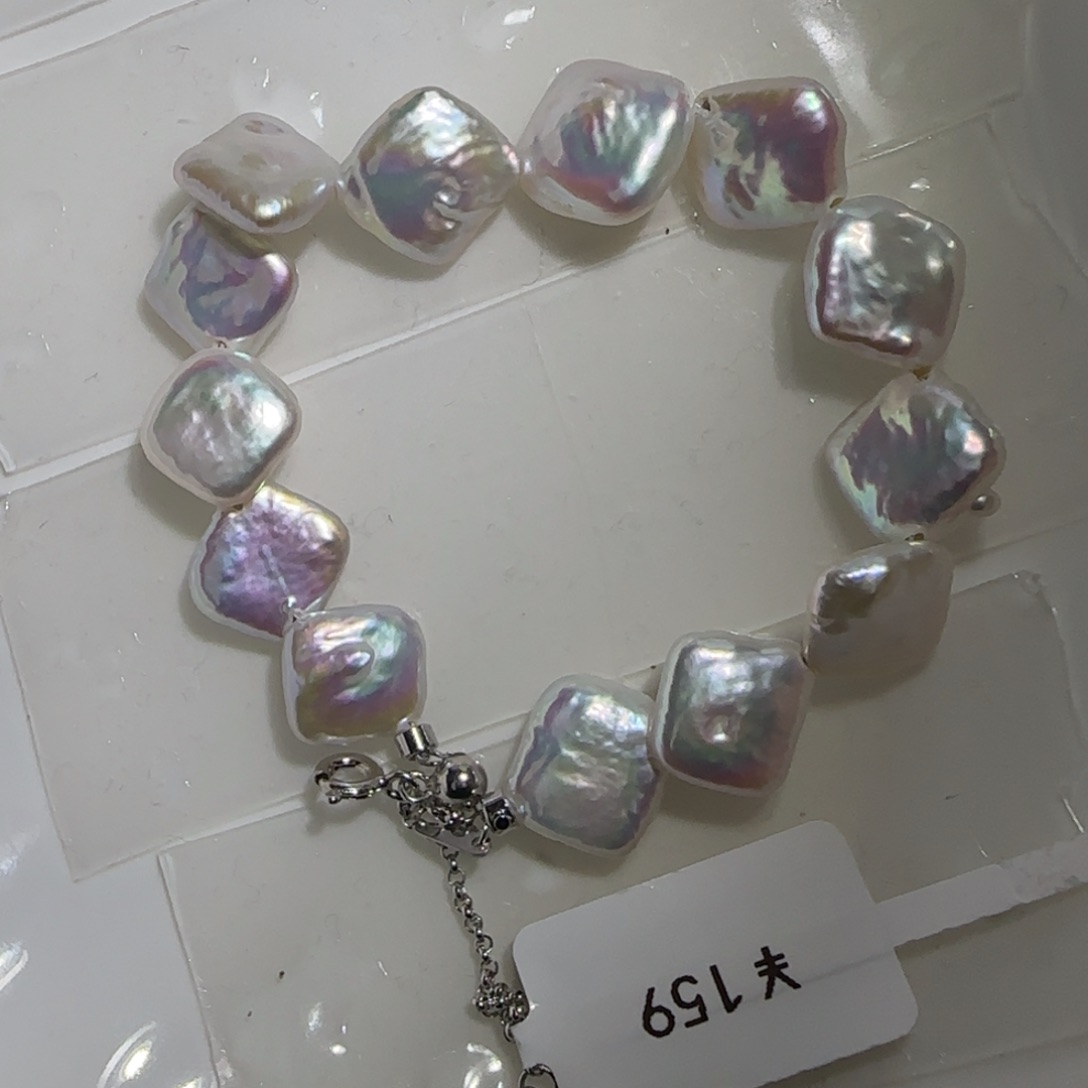 淡水珍珠手绳银S925镶嵌