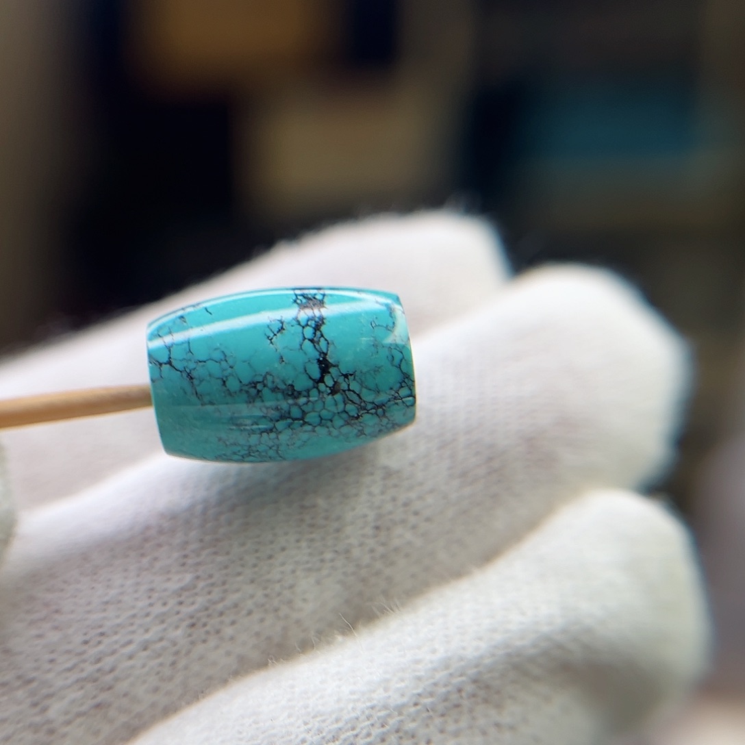 绿松石珠宝奇石未镶嵌10.4直径