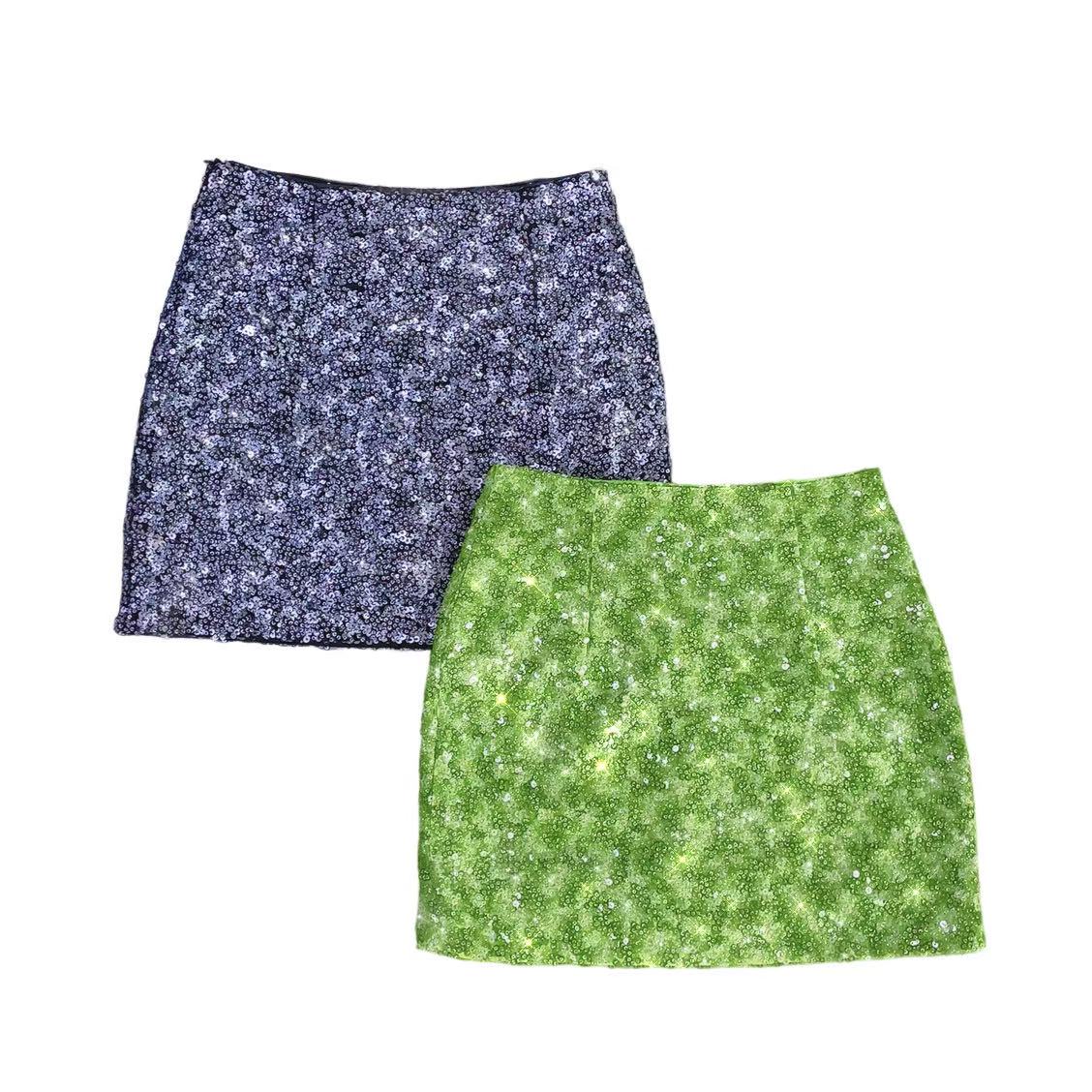 【漫老板】8832私服 定制辣妹重工亮片半身裙