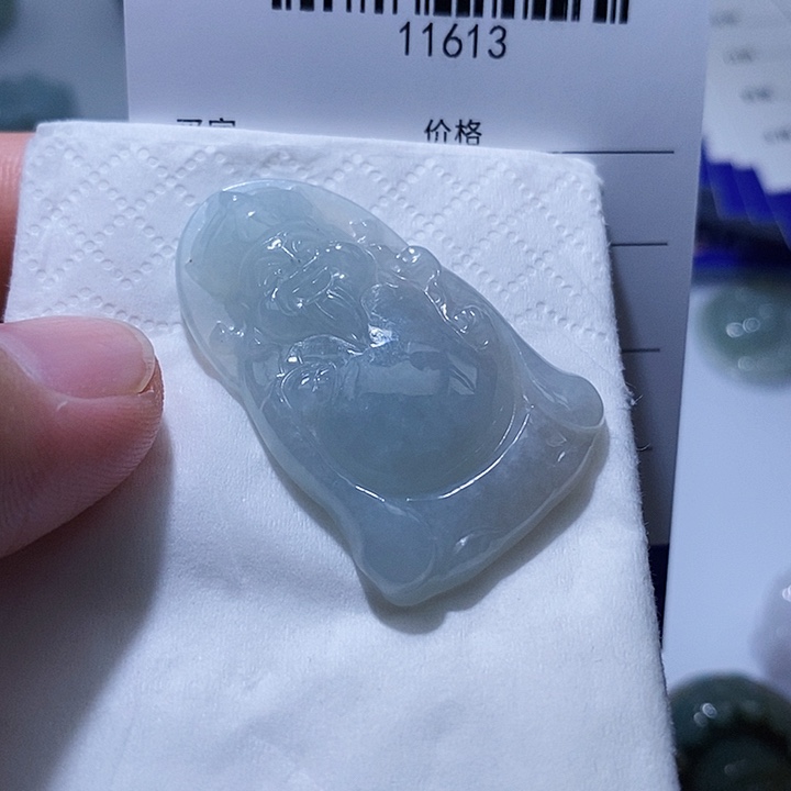 翡翠未镶嵌颈饰天光墟翡翠市场现金代购