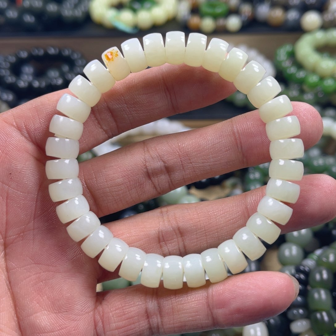 和田玉手串未镶嵌