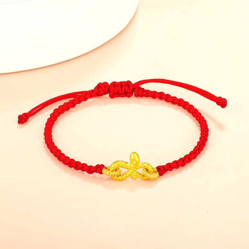 【夏夏专享】足金999饰品 蛇配件（赠编绳） 5184 BP