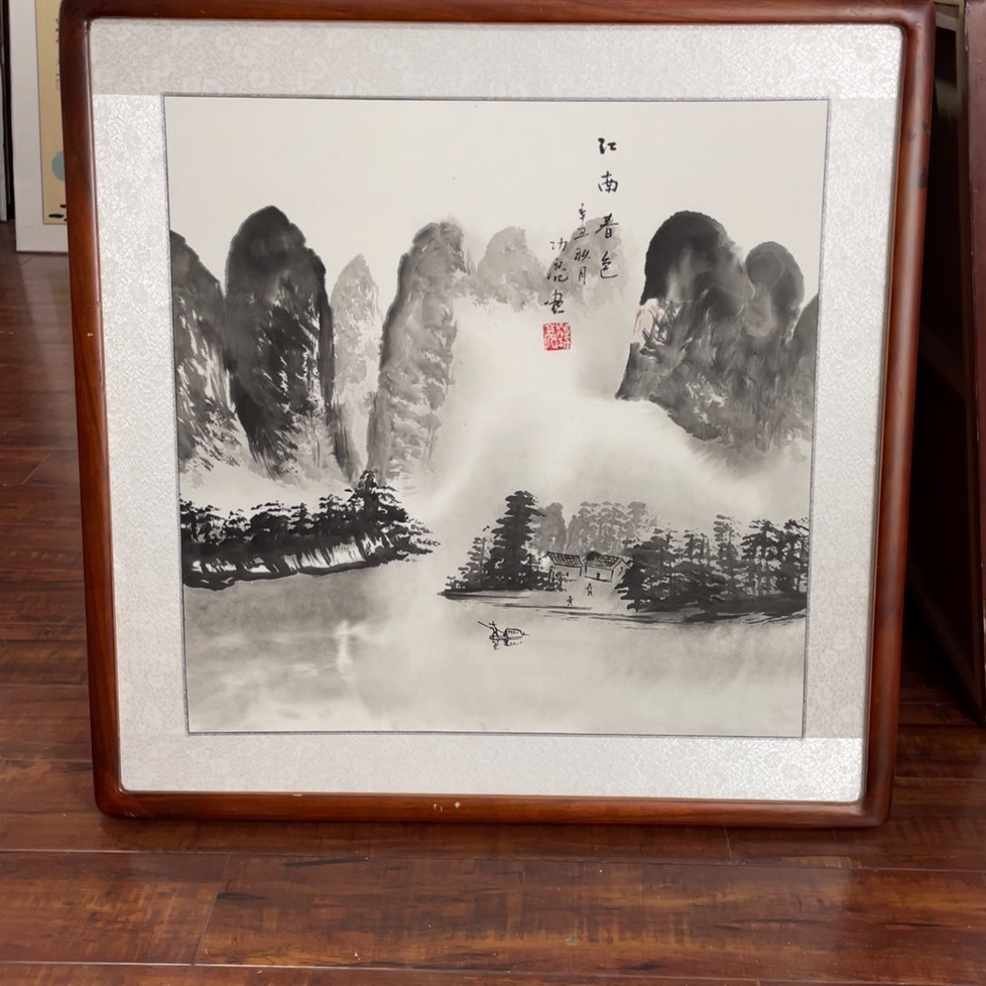 国画带框尺寸63*63厘米