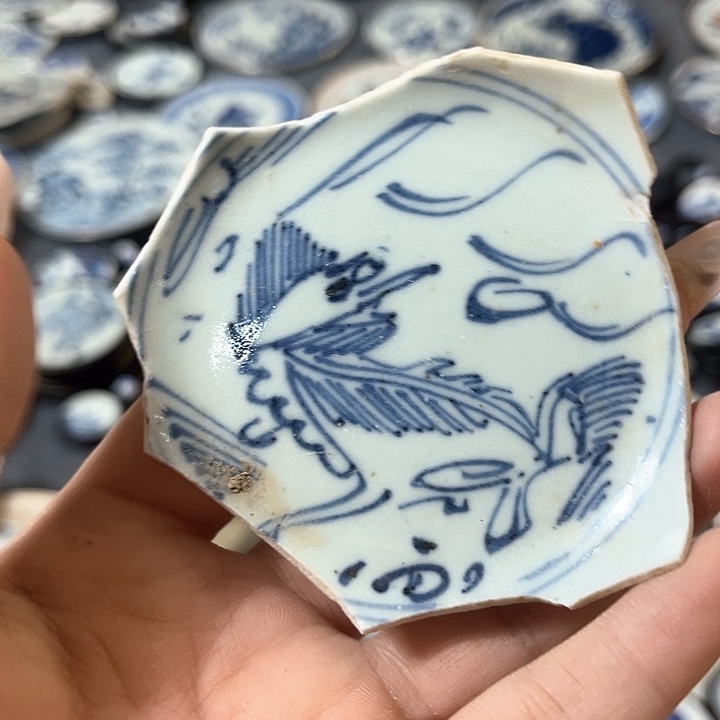 瓷片瓷片茶托喝茶非常不错