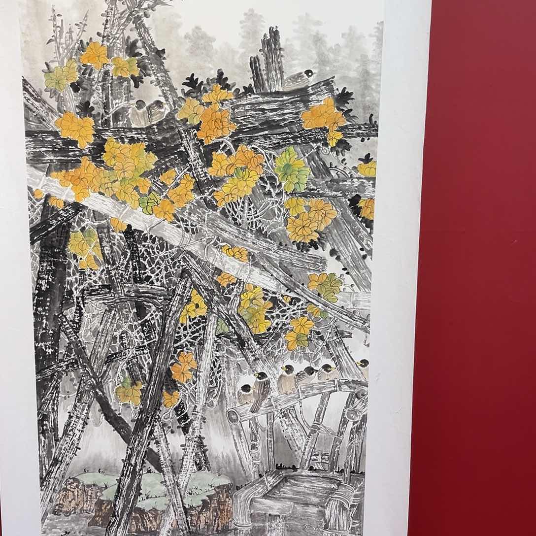 国画满艺字画手绘作品