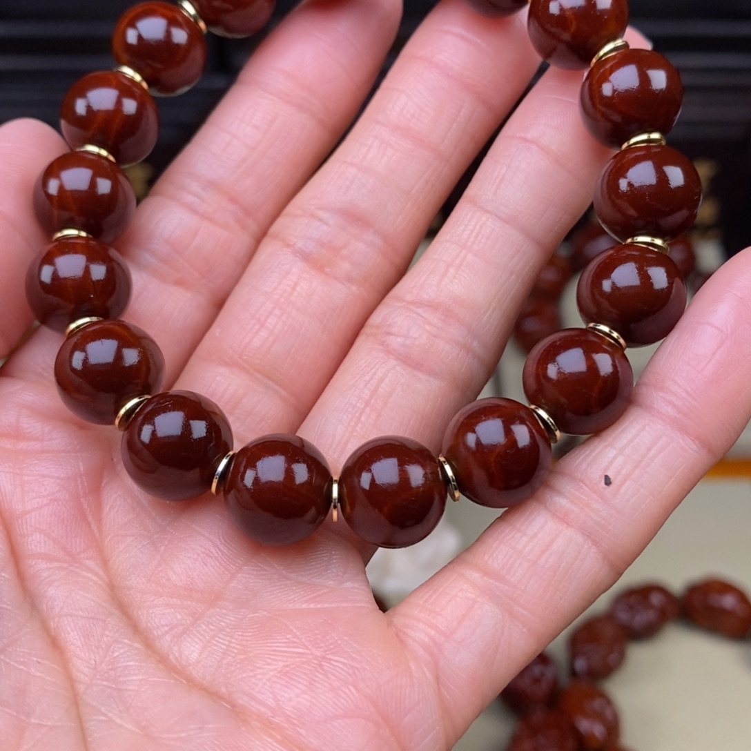 越***北吊坠橄榄核精品光珠