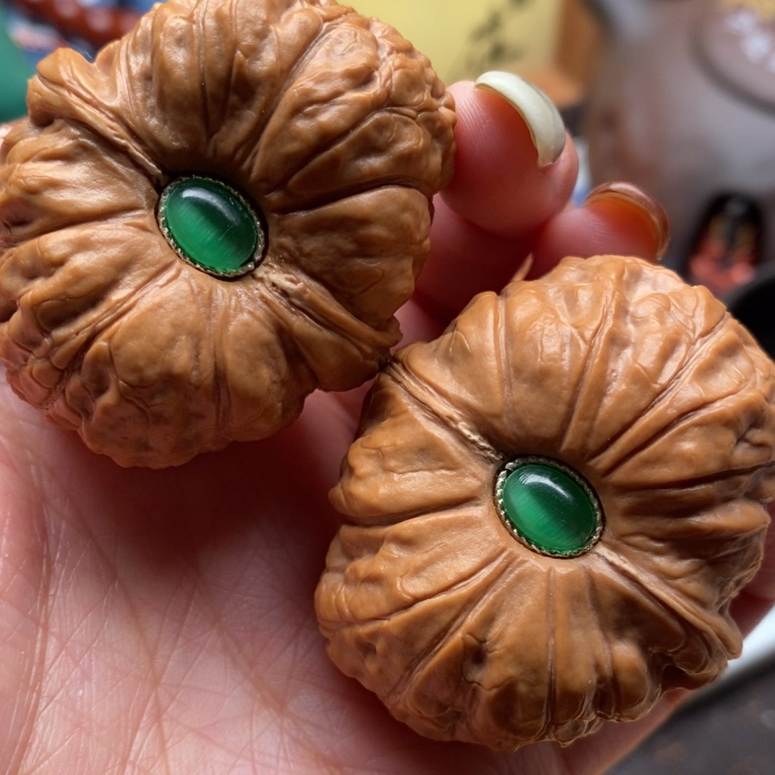 把件文玩核桃边41肚47全品南瓜吨
