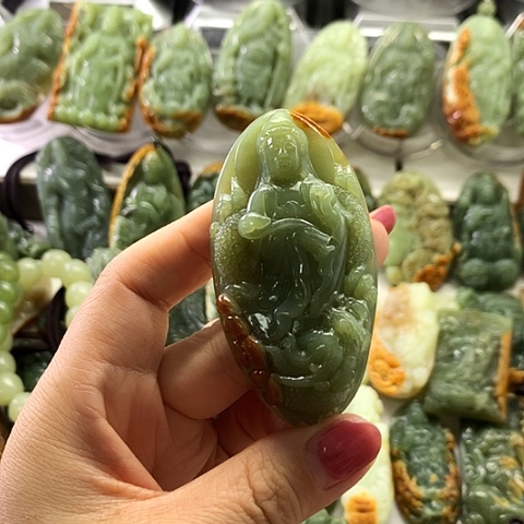 和田玉未镶嵌挂件