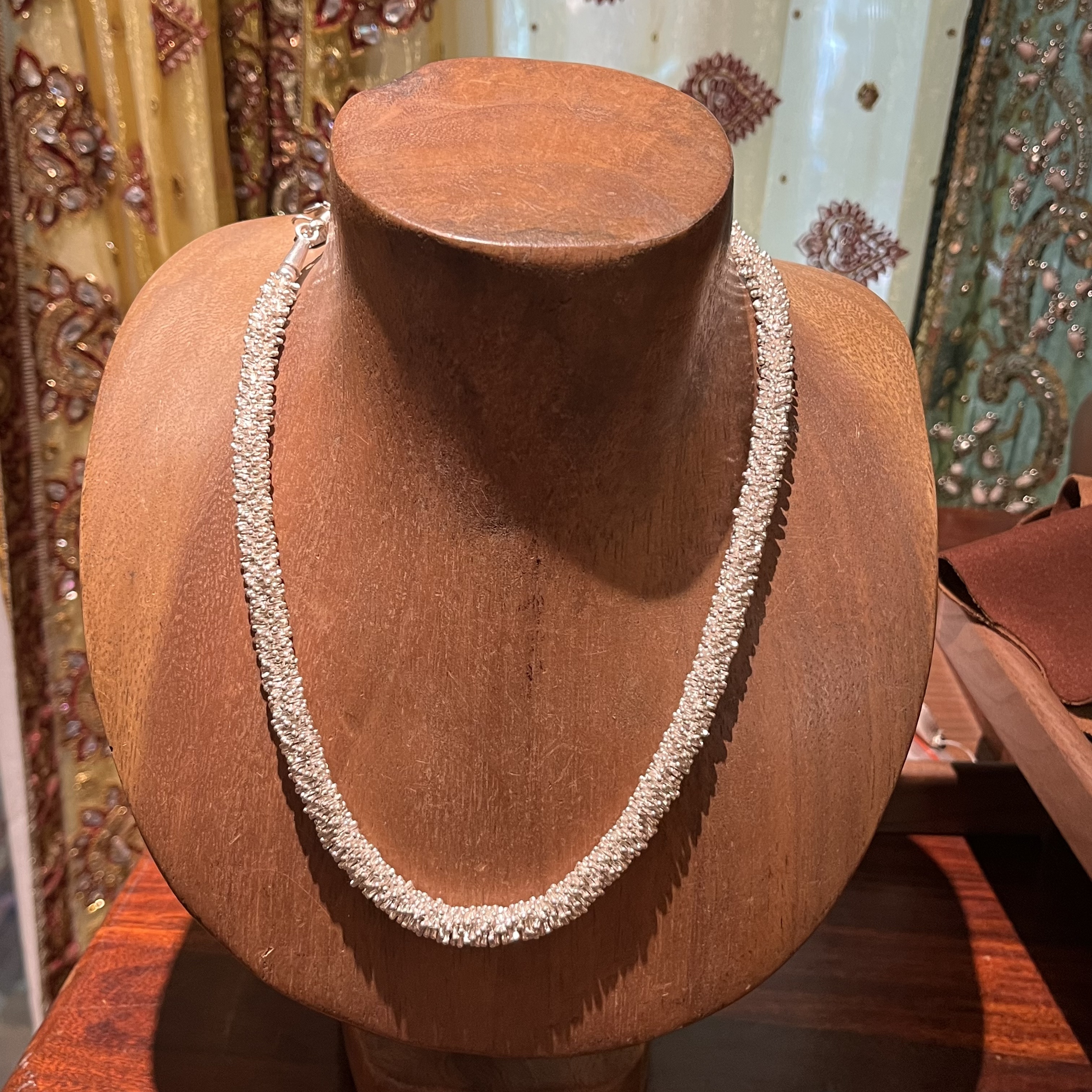 坠链均925银 【泰云匠】925银繁花项链