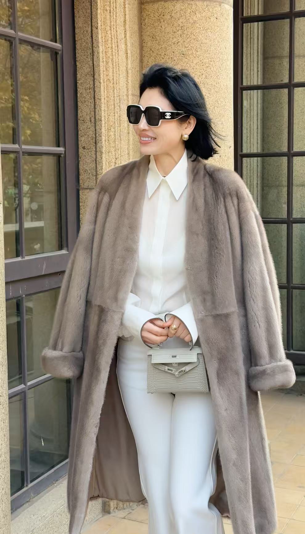 【YINGFEI PARIS】高级定制长款水貂外套