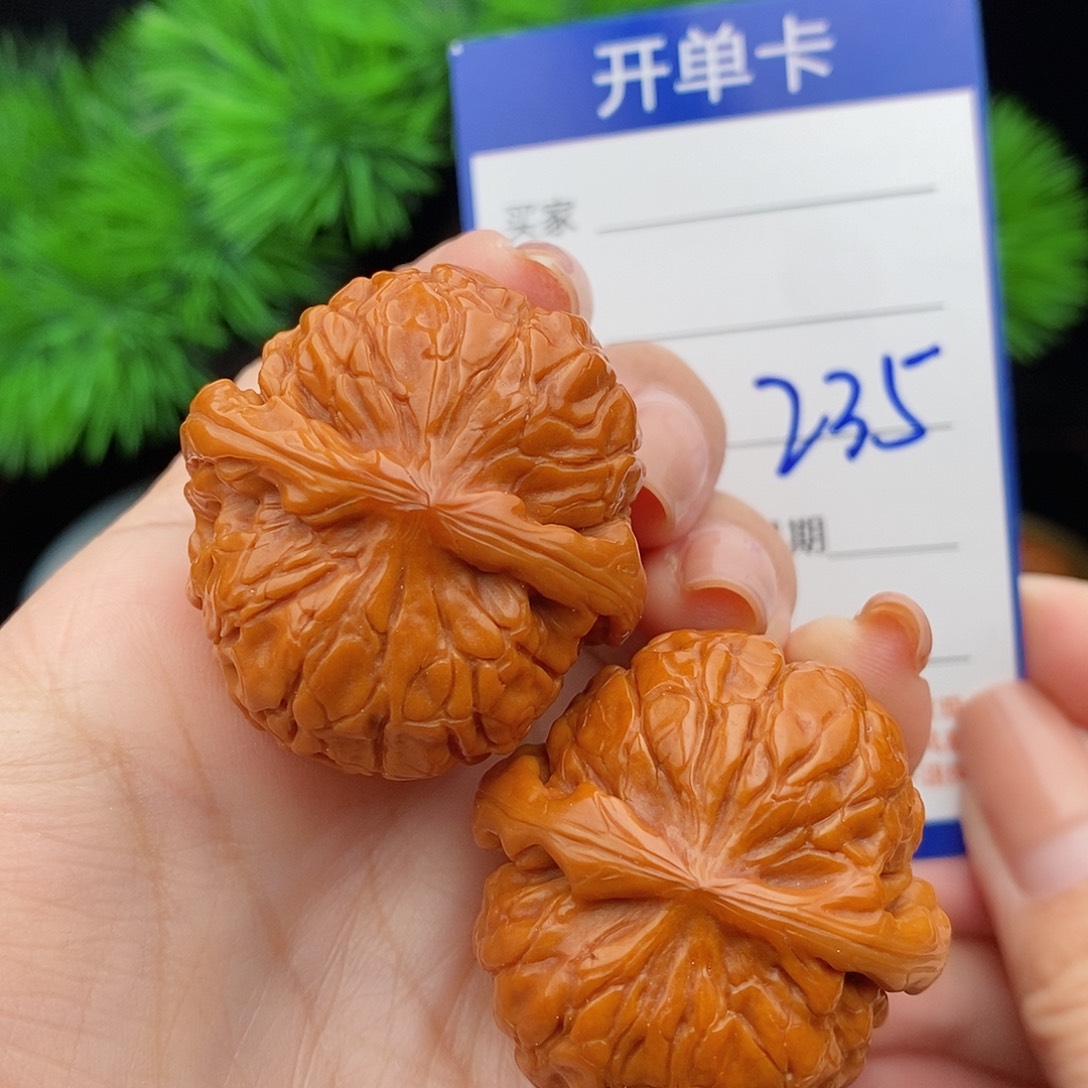 文玩核桃把件36甲骨文235