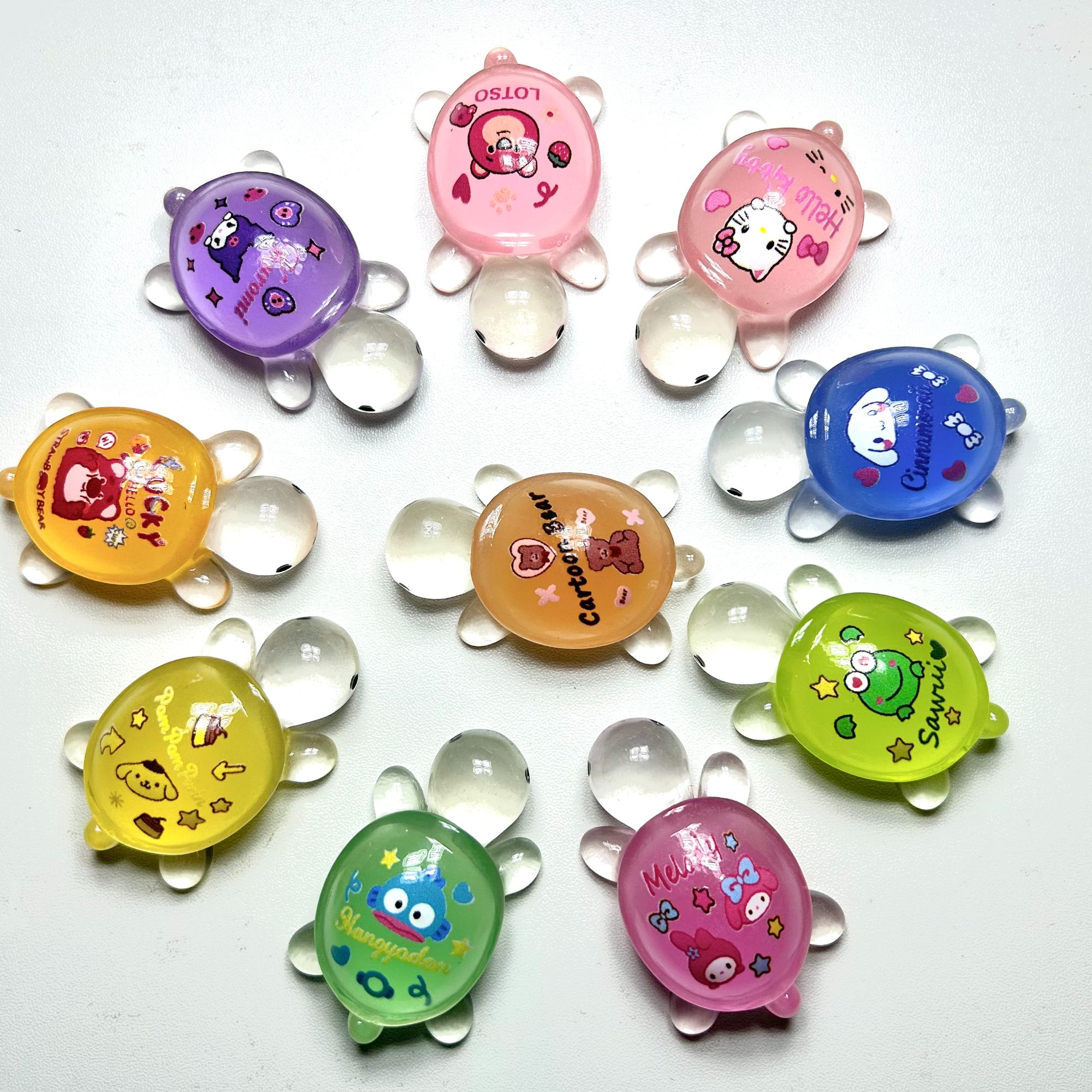 【彦祖大作战】高透6厘米龟爷爷夜光树脂摆件