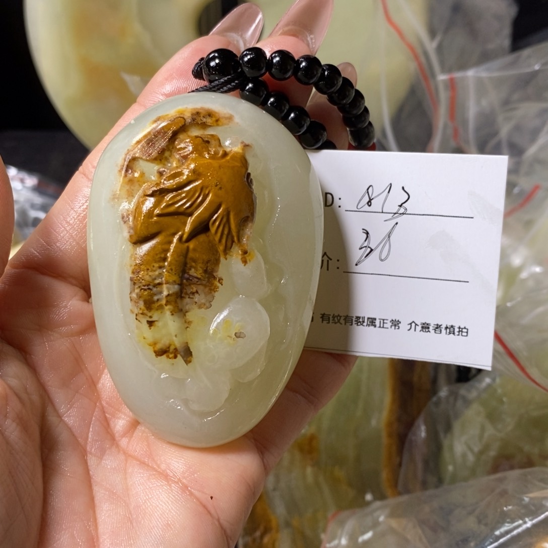 石材用****3古青石手把件