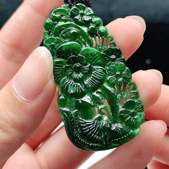 翡翠未镶嵌挂件天然翡翠七天鉴赏