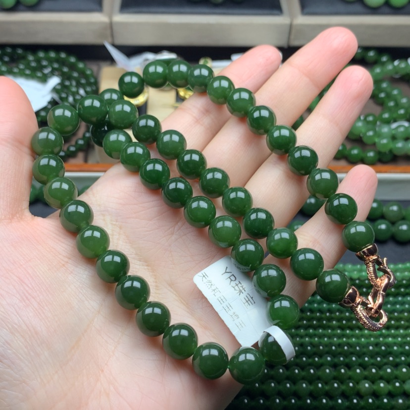 【闪购商品】和田玉（碧玉）颈饰未镶嵌x****110mm 