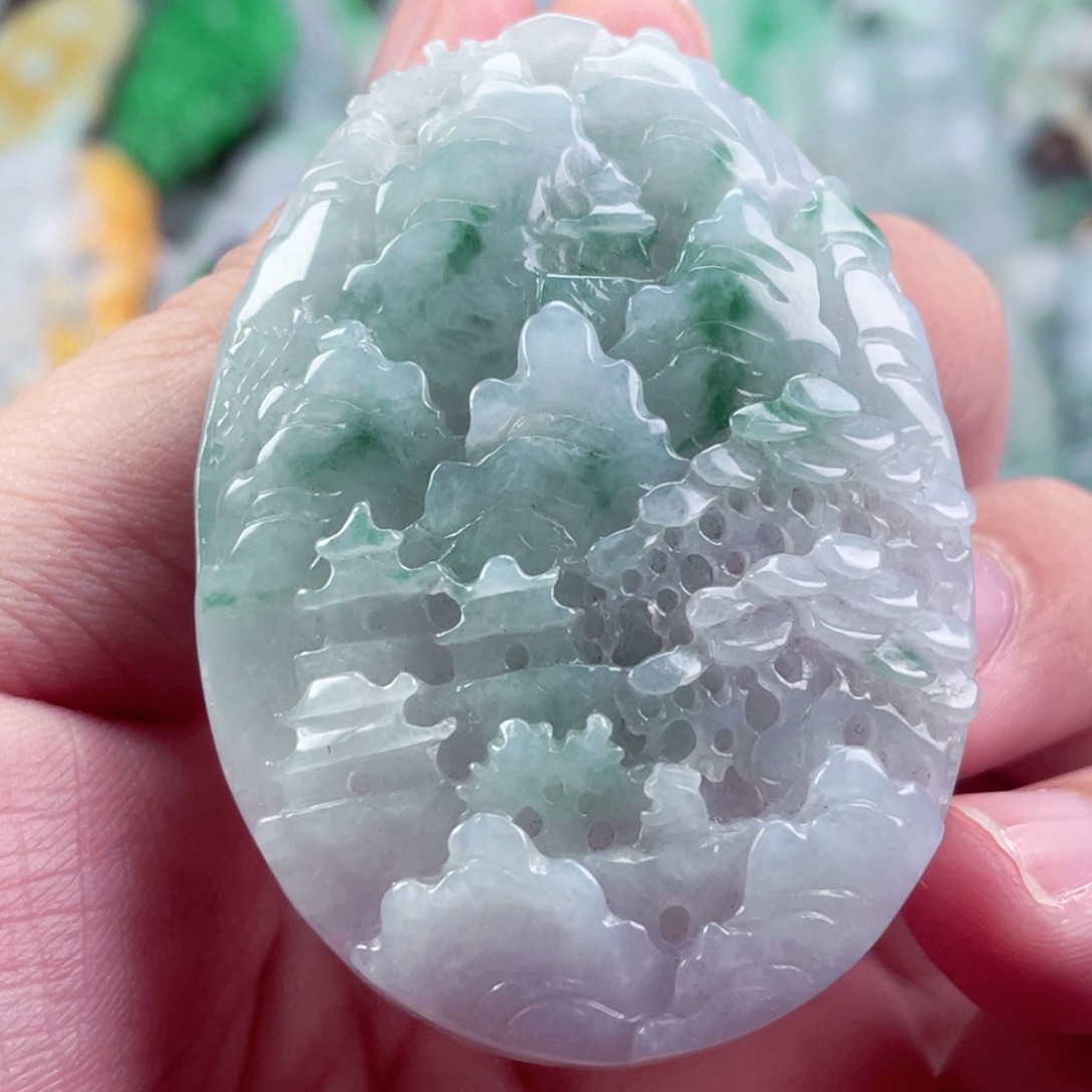 翡翠未镶嵌吊坠(不含链)