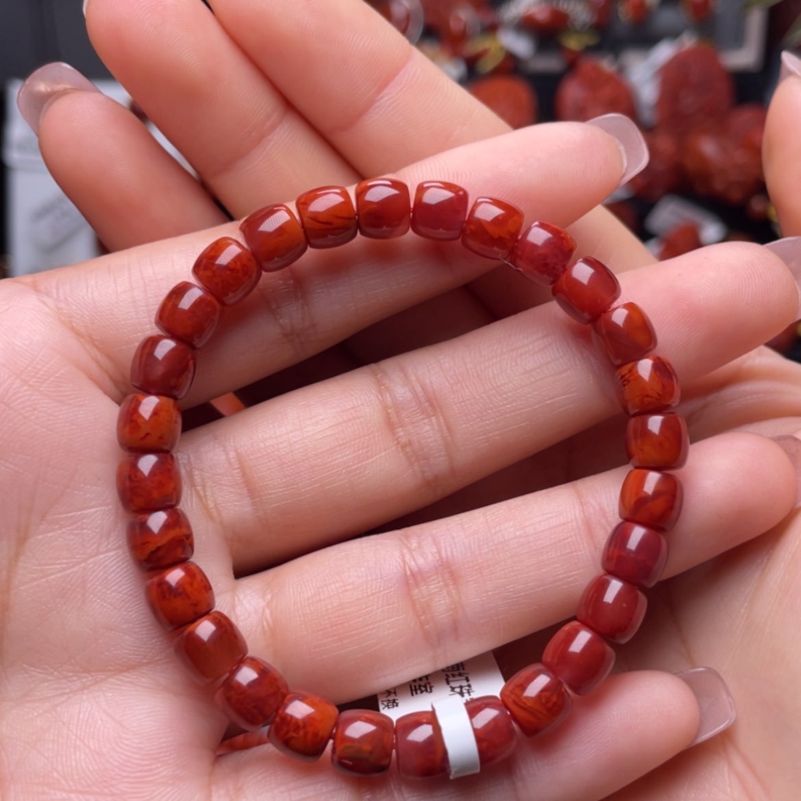 【闪购商品】南红玛瑙7➕直切手串未镶嵌