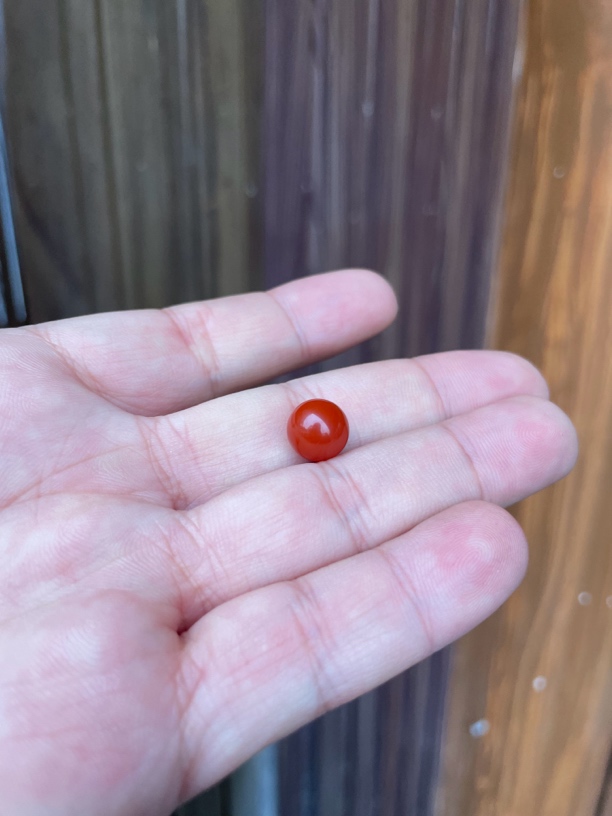 1号:南红瓦西（柿子锦9.5圆珠）