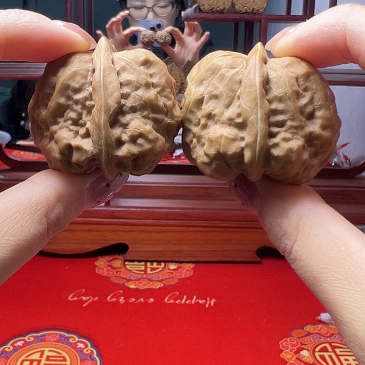 吊坠文玩核桃全品 蛤蟆头 36 38