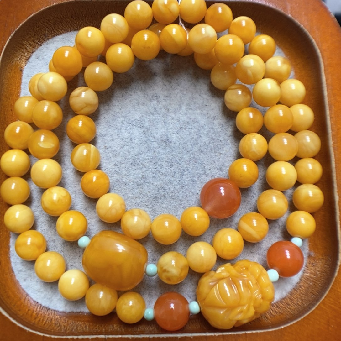 蜜蜡手串未镶嵌蜜蜡