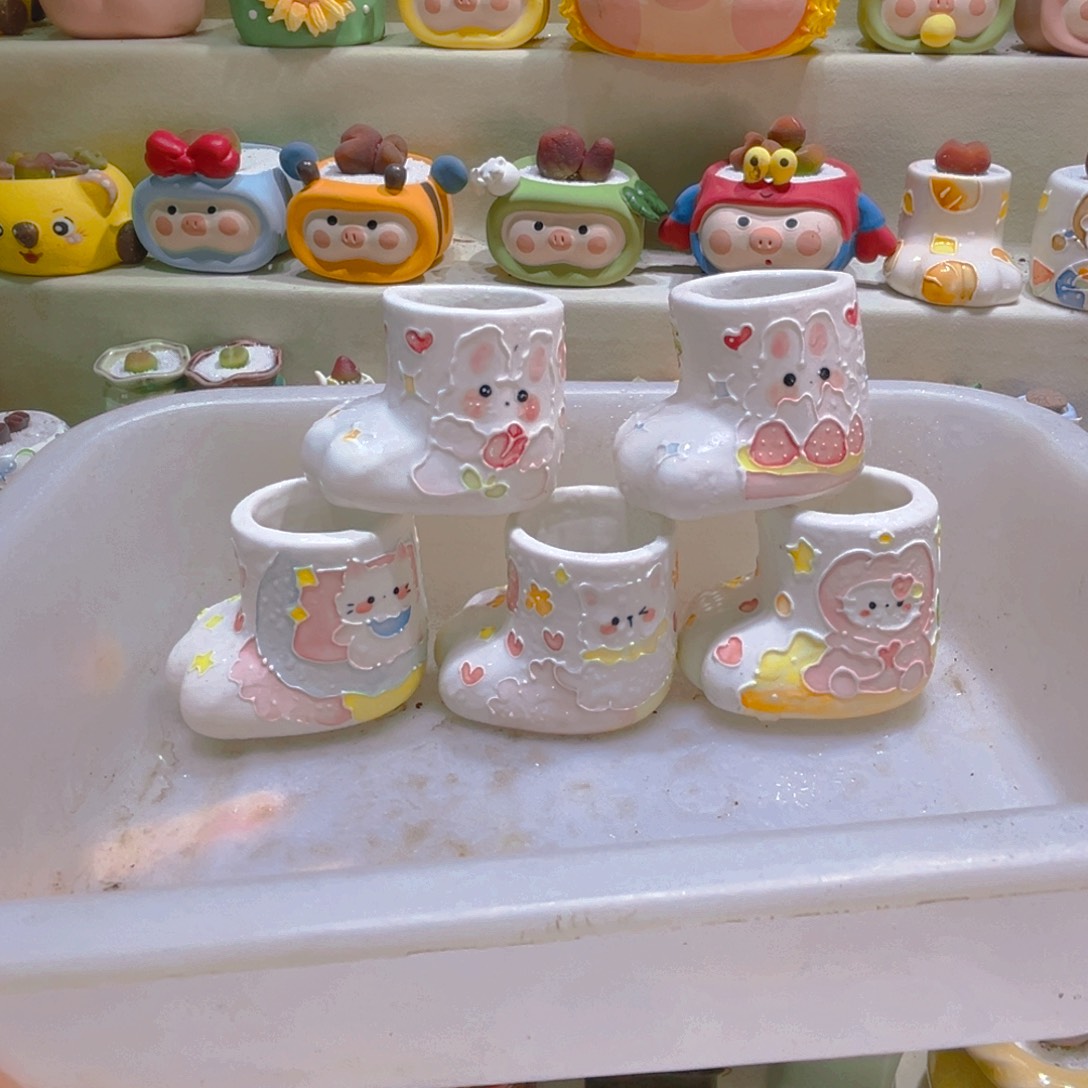 052纯手工制作重工盆35一个