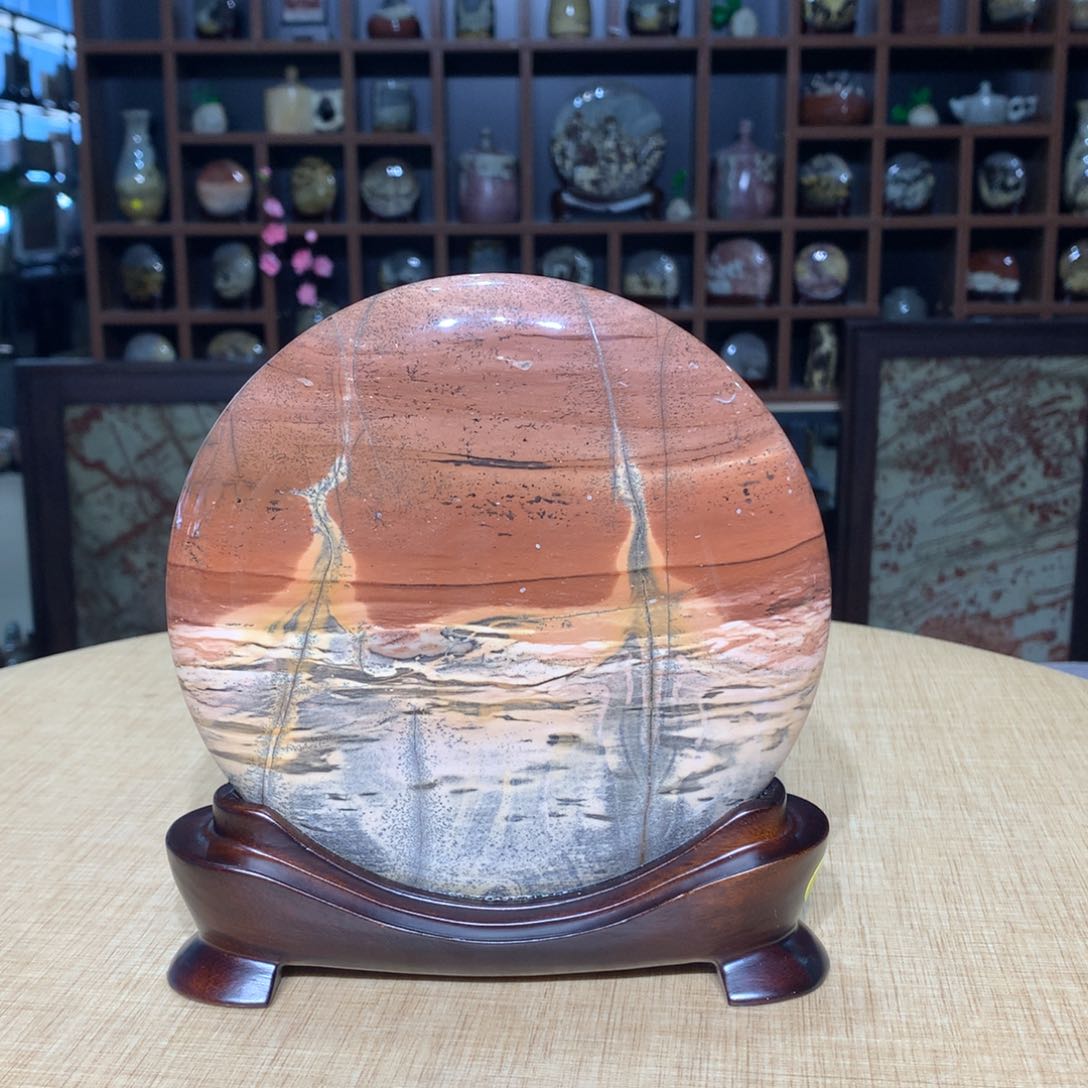 紫砂，广西国画石摆件，收藏观赏