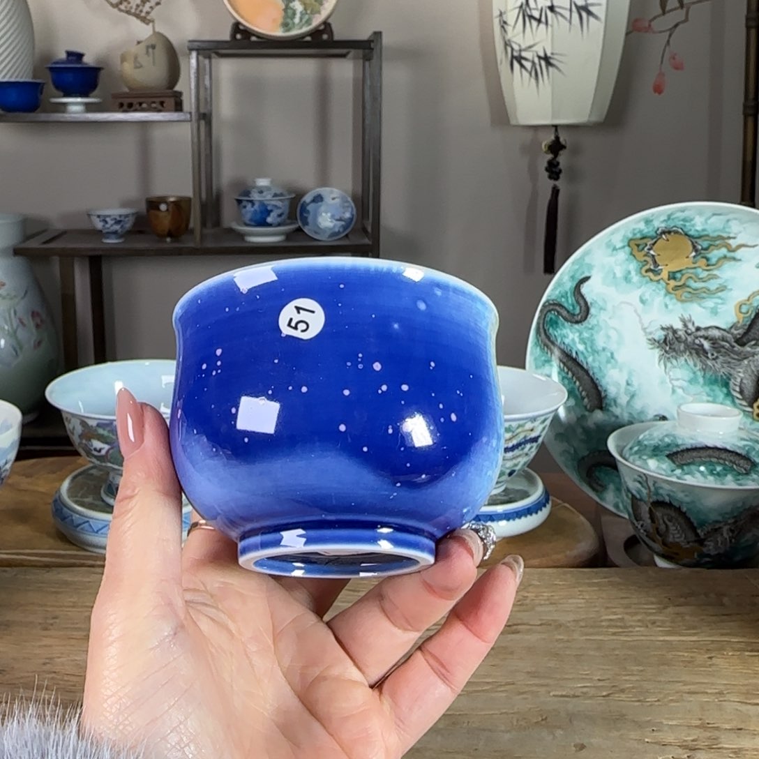 杯景德镇陶瓷柴烧多人