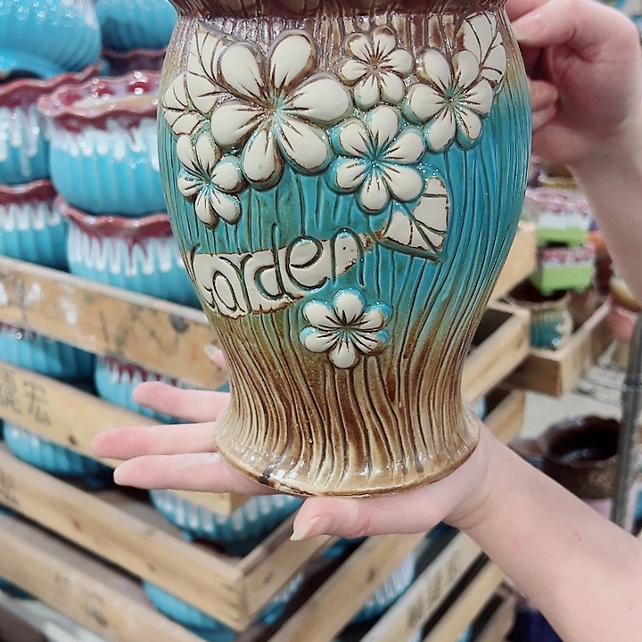 有孔，凑单福利满10元发货陶瓷多肉花盆！