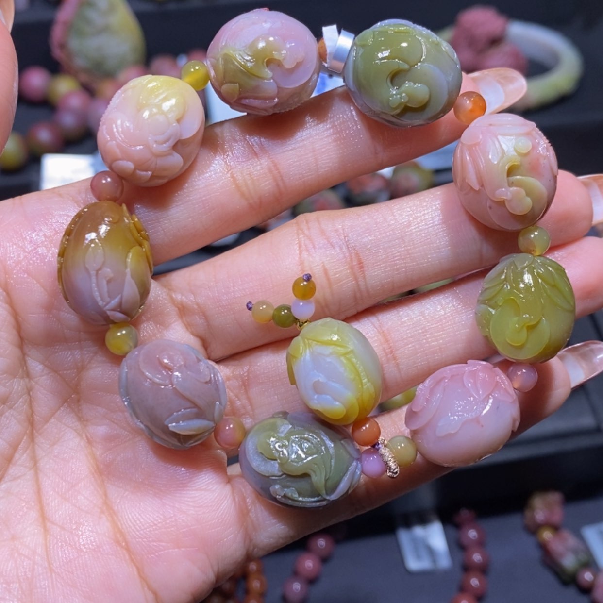 【闪购商品】玛瑙/玉髓手串未镶嵌盐源玛瑙