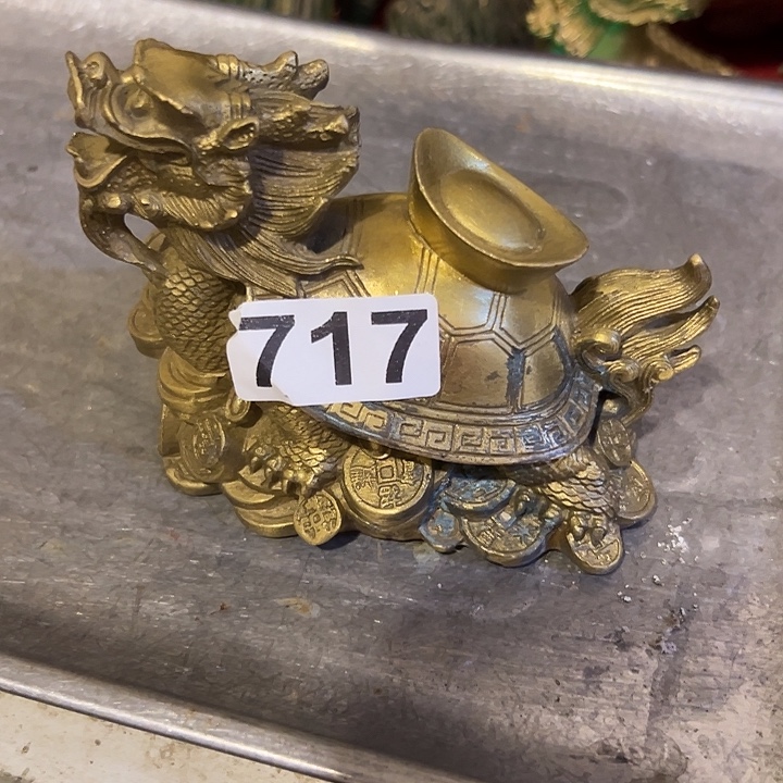 汪***朴黄铜摆件，文房工艺品摆件