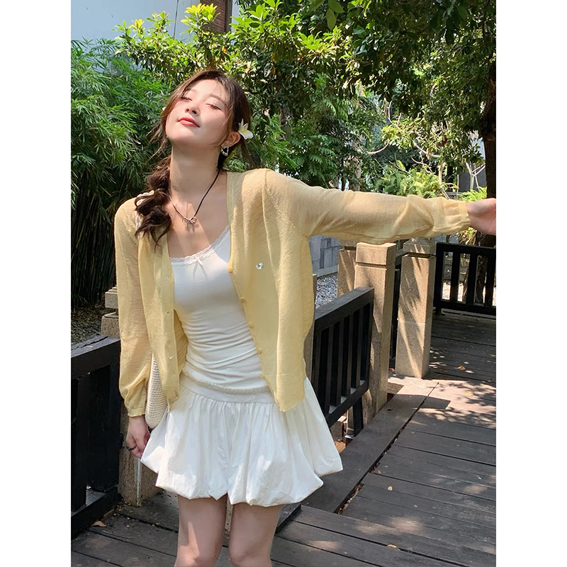 【粉色】3796开衫外套超柔软新款高品质V领针织上衣