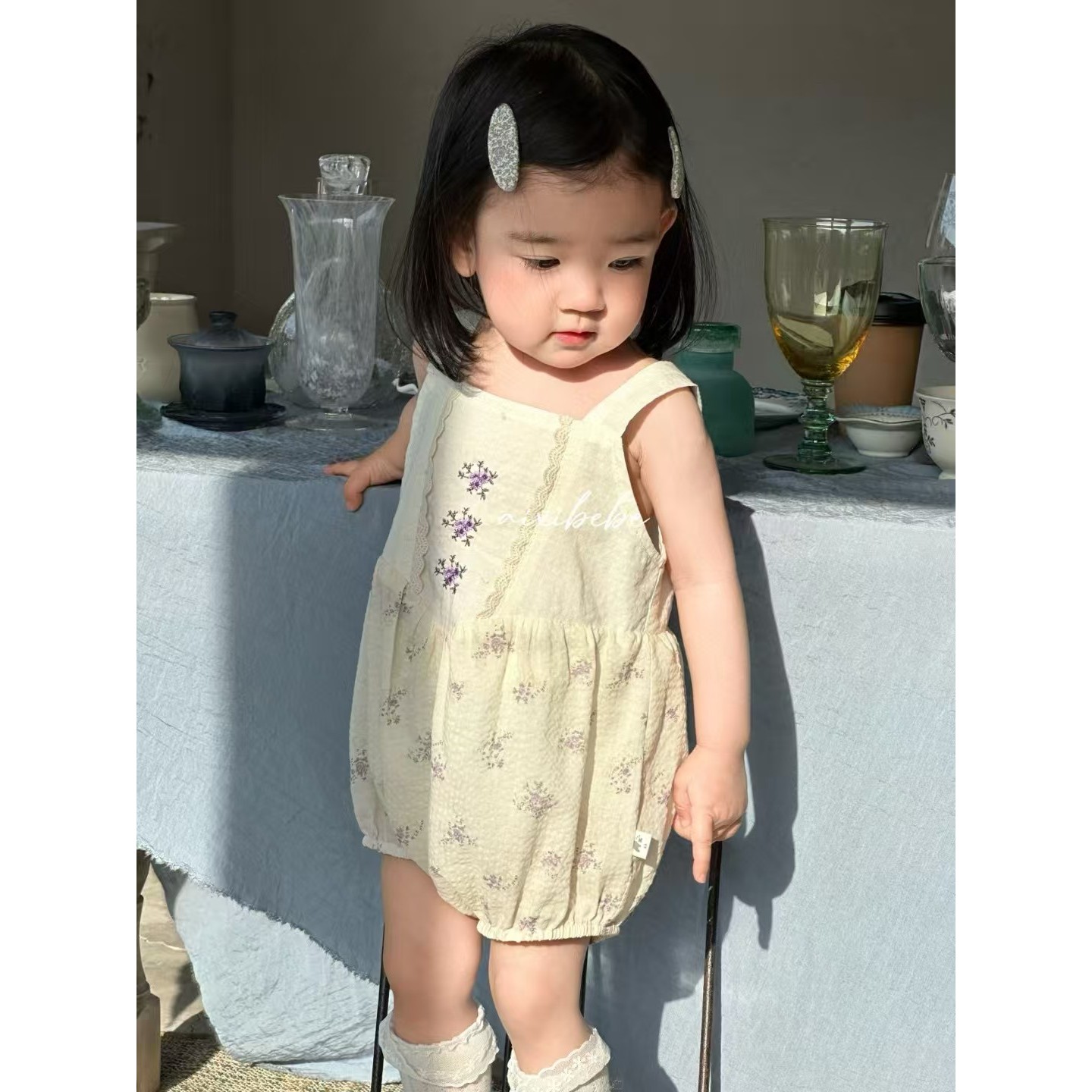 【NO退NO换】欢宝5店-爱喜-2025夏-编码0170-1615-印花爬服