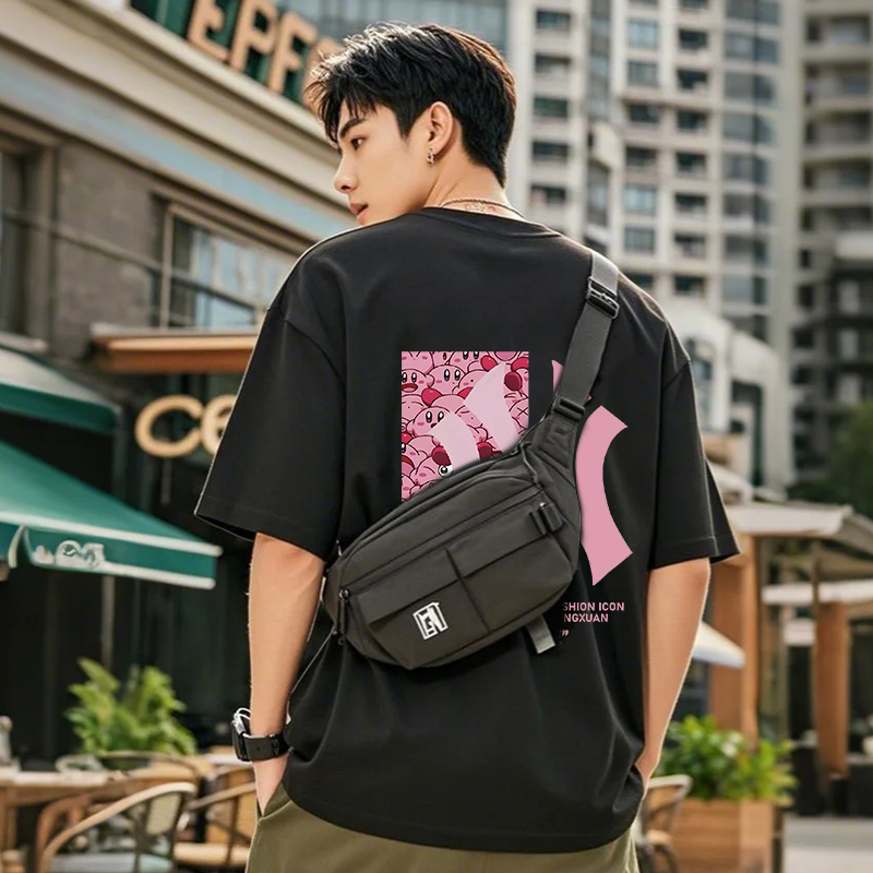 夏季短袖t恤上衣宽松圆领休闲百搭半男装重磅纯棉高级感男装