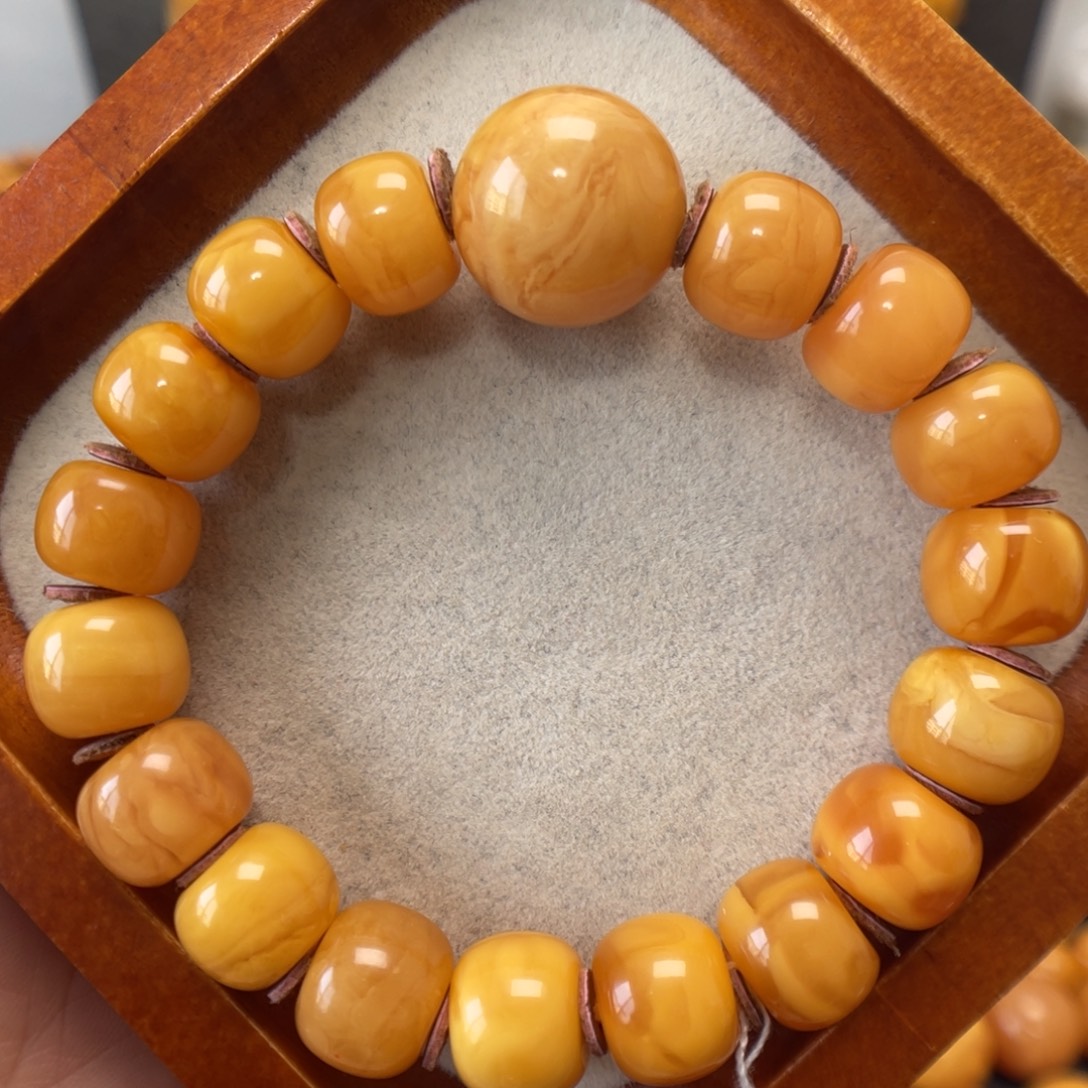 蜜蜡未镶嵌手串蜜蜡