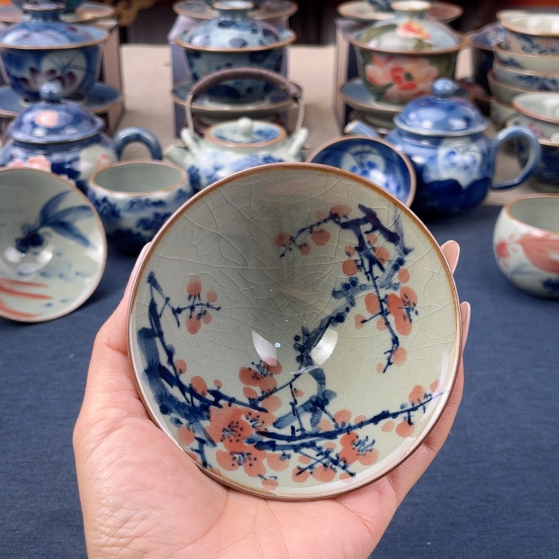 杯景德镇手绘手工茶具