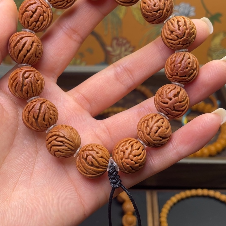 桃核手串龙纹涛哥