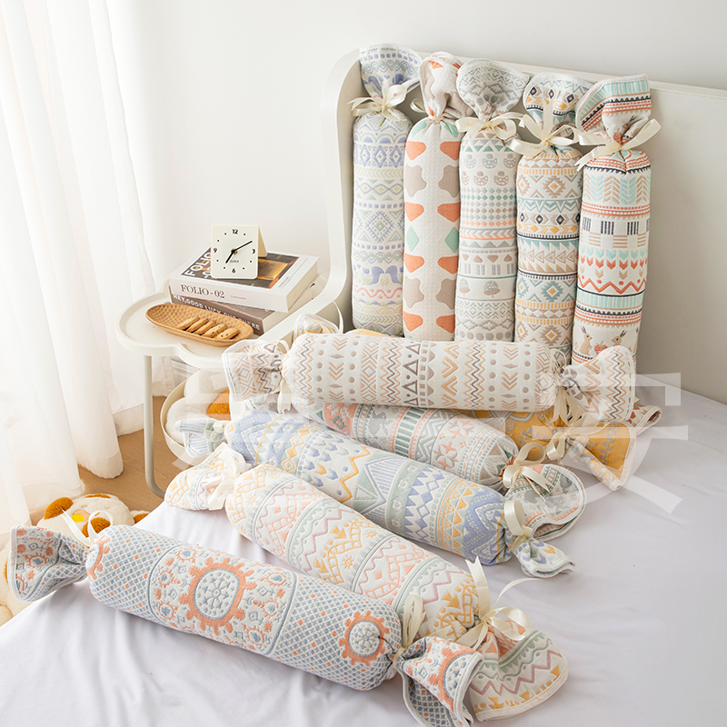 软席糖果枕新生婴儿枕头宝宝安抚枕侧睡靠背枕儿童抱枕